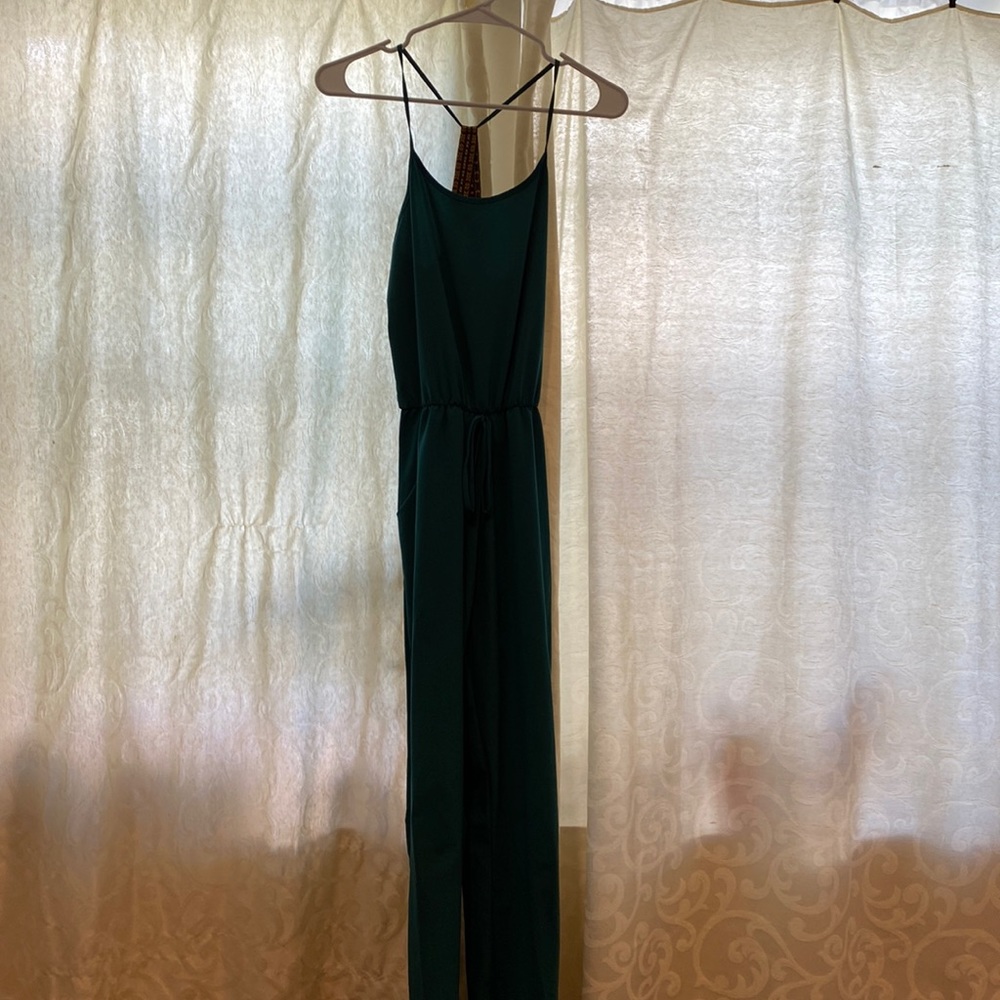 Color Blind Green Jumpsuit
